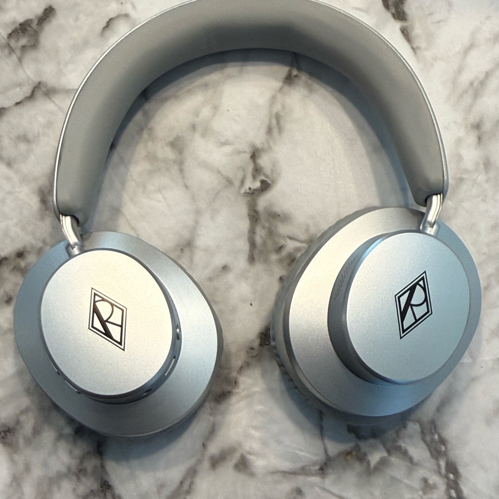 Ralph Lauren Silver Wireless Over-Ear Headphones - Premium Sound